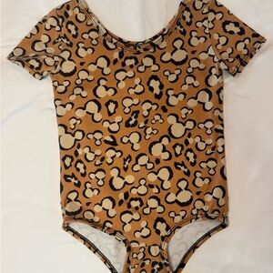 Mickey Leopard Print Kids Bodysuit